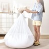 TOPPERFUN Fodera interna per pouf, 110 x 80 x 80