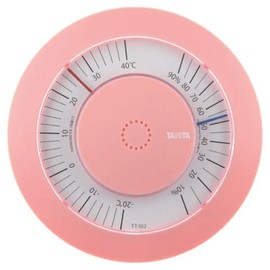Tanita TT-552-NPK Analog Thermometer/Hygrometer N Pink