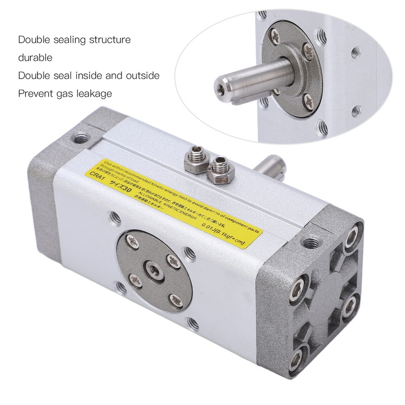 Pneumatic Rotary Actuator Aluminum Alloy Double Sealing Powerful Rack Type