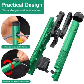 Wire Straightener Network Cable Organizer – Cut and Untwist Tool, SK5 Blade Wire Stripping & Management Tool for Effortless Cable Organization, Twisted Wire Separator for Engineers and IT Technicians