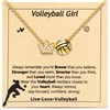 Alissl Volleyball Necklace for Women & Teens, Crown Ball Pendant