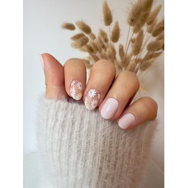 Semi Cured Gel Nail Strips | UV Light Required | Salon Quality Manicure, Long Lasting, Easy Application & Removal, Non-Damaging for Nails