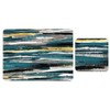 Set of 4 (8pc) Abstract Placemat & Coaster Set, Cork