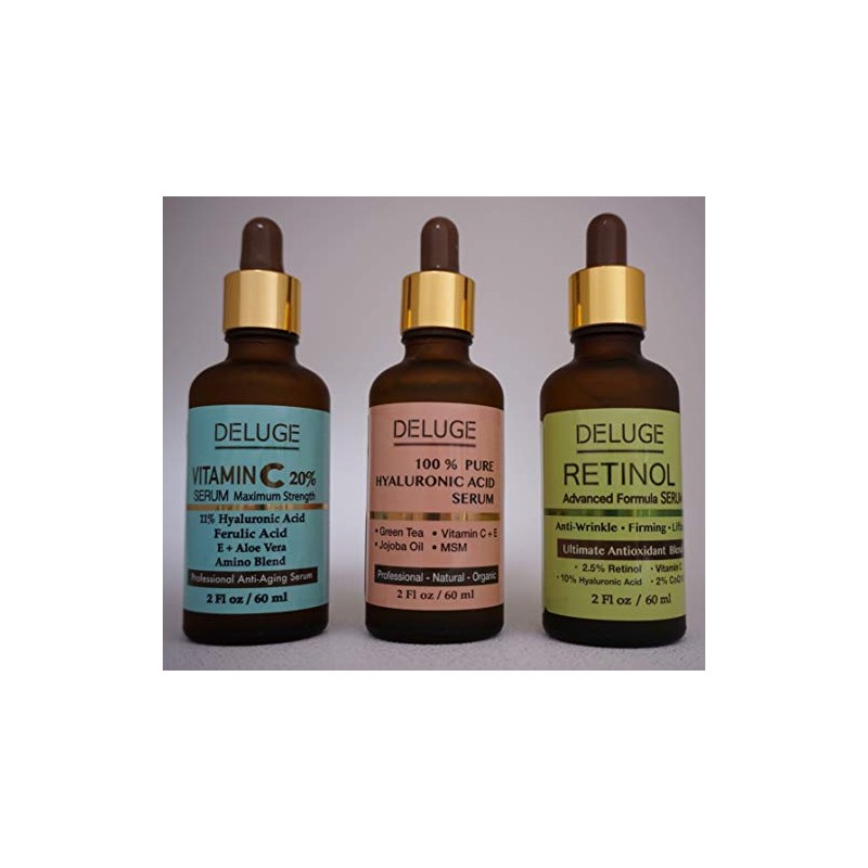 Sérum de ácido hialurónico 100% puro con vitamina C +