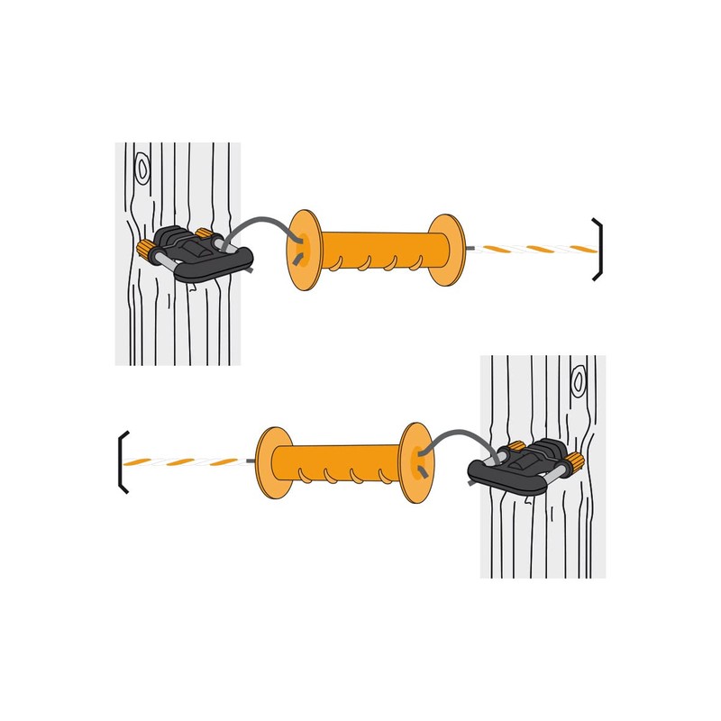 Gallagher Elastic Rope Gate Set With Double Handles - up