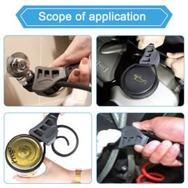 Belt Wrench 500mm Rubber Belt Wrench Lid Tighten Release Installation Tool Universal Oil Filter Wrench Used by Mechanics and Installers