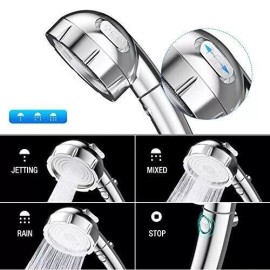 HEAD LEPO High Pressure Handheld Shower Head, 3 Spray Settings Water Saving Shower...