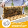 DECOHS 100 Pcs Metal Beeswax Foundation Support Pins with Box,