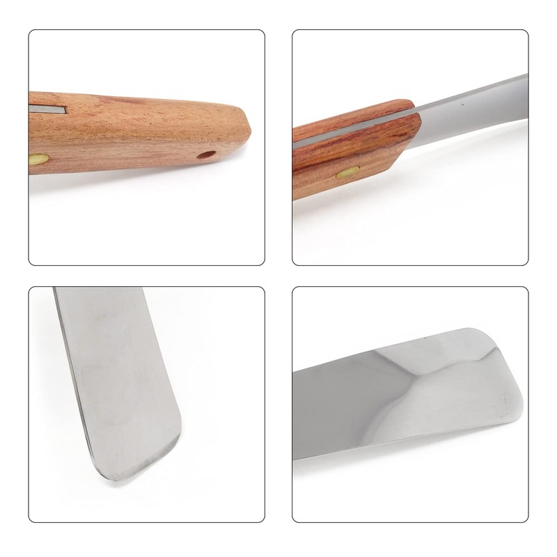 Honbay 1PCS Stainless Steel Ice Cream Scoop Flat Ice Pastry