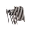 11pcs Torx Driver Set, 1/4 Inch Hex Shank, 75mm Long
