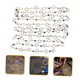 2pcs Hand Chain Loose Chain Hand Decor Necklaces for Women Initial Link Chain for Jewelry Golden Chain Diy Accessory Sweater Chain Gold Link Necklace 14k Copper Gold Chain Gild