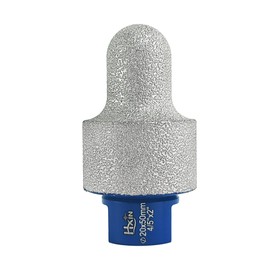 HXIN Brazed Diamond Finger Milling Bit with 5/8-11" Diamond Cone Chamfer Bit End Mill Router Bit for Dry/Wet Enlarging Shaping Hole on Porcelain Ceramic Tile Granite Marble CN2035 (4/5" to 1-3/8")