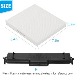 Hoypeyfiy Cabin Air Filter with Filter Access Door Kit replacement for Ram 1500 2500 3500 replace 68318365AA, 68406048AA Air Filter