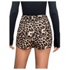 SweatyRocks Women's Leopard Print Mini Skirt High Waist Zipper Asymmetrical