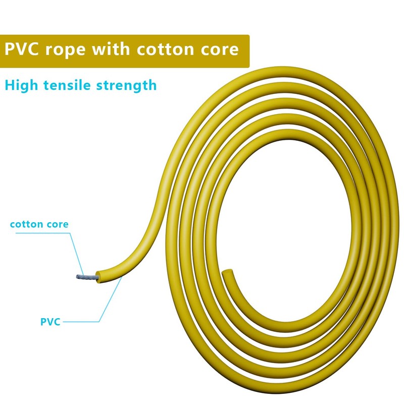 MOGOLD Adult Jump Rope,5mm PVC Jump Rope,Adjustable Length with Shatterproof