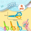 LOVESTOWN Toddler Scissors, 4PCS Blunt Tip Adaptive Safety Scissor Stocking