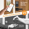 Tinewa Keyless Entry Door Lock with 2 Lever Handles, Fingerprint