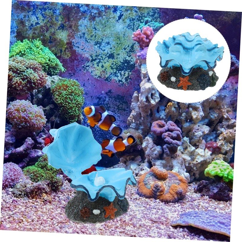 CORHAD Aquarium Air Stone Tropical Clam Design Replaceable Bubbler for