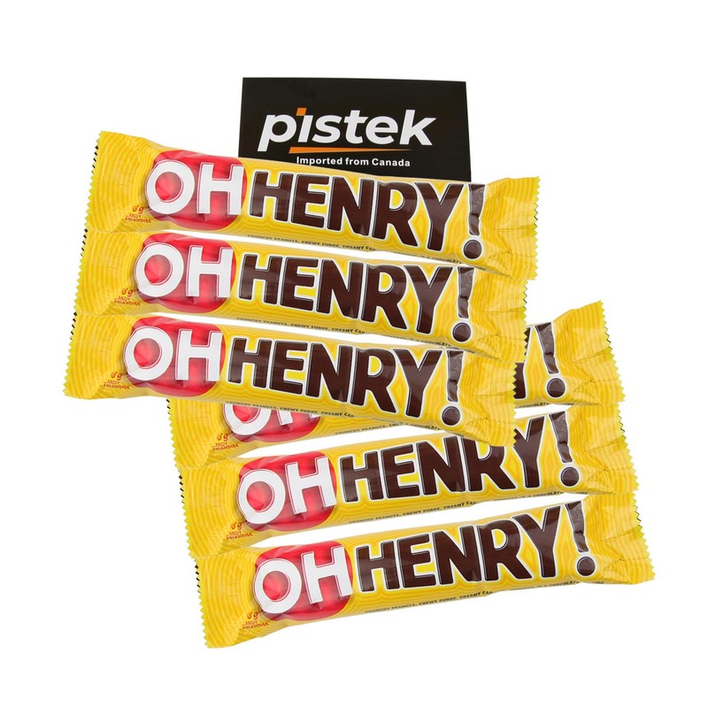 Oh Henry! Chocolatey Candy Bars, Full Size 58g/2.05 oz, Pack