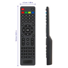 AULCMEET Remote control, replacement remote control suitable for Xoro HDD Twin Receiver HRS 9194 Twin HRS 9194 HDD Twin
