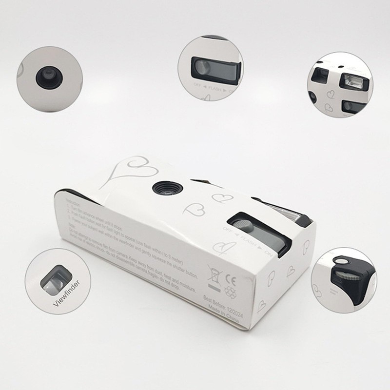 Single Time Use 35mm Camera with Flashing & 27 Exposures