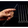 30 Pieces Stainless Steel Roulade Needles, 20 cm Barbecue Skewers,