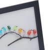 Sea Glass Birds Photo Frame 12 Birds Unique Wooden Frame