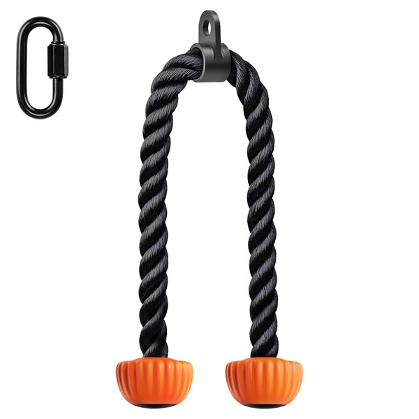 SELEWARE Triceps Rope with Non-Slip Soft Rubber Ends Home Gym