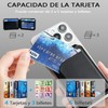Cartera Magnética, Porta tarjetas magnético ajustable, Billetera magnética de piel