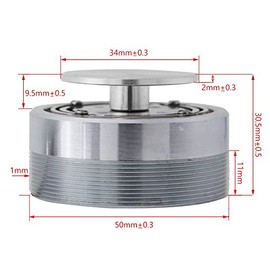 Duokon 1 Piece 50 mm 2 Inch All Frequency Resonance Speaker Vibration Round Strong Bass Vibration Speaker 360° Frequency Transmission Sound (8Ω 20W)