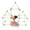 Crazy Forts! 69 Piece Buildable Indoor/Outdoor Play Fort Playset, DIY,