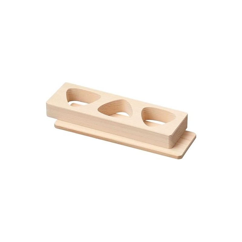 Wooden Onigiri Cypress Wood 3 Holes