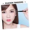 Minkissy Stainless Tweezers Eyebrow Clip Face Hair Tweezers Pointed Blackhead