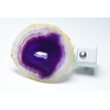 Purple Agate Slice LED Night Light with Auto Sensor -