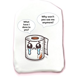 Stoma Styles Sad Toilet Roll Stoma Bag Pouch | Funny Ostomy Cover for Colostomy, Ileostomy & Urostomy | Soft & Stretchy for Comfort, Discretion & Style