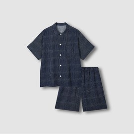 JAJU [JAJU] Men's Lyocell 5-piece Pajama Set_Dark Navy