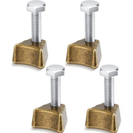 MorningRo 4 Pcs Pool Ladder Anchors Bronze Wedge Assembly Swimming Pool Stair Rail Anchor with Bolt Compatible with Perma Cast 3", 4" Hand Rail Anchors Sockets Ladder Parts Brackets