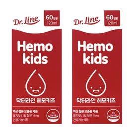 doctor line Dr. Line Hemo Kids Baby Children's Food Rich in Iron Iron Supplement Liquid Dr. Line Infant First Birthday Baby 2pcs / 닥터라인 헤모키즈 아기 어린이 철분 많은음식 철분제 액상 닥터리안 유아 돌 아기 2개