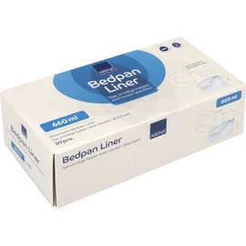 ABENA Bedpan Liner, Pack of 20, Disposable Bags with Pads, Clean & Hygienic, Fast Absorbing & Secure Commode Toilet Chair Liners