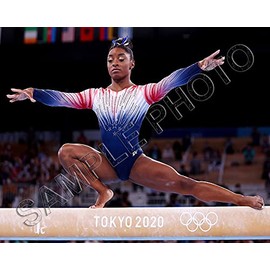 Simone Biles Tokyo 2021 USA Olympic Gymnastics Balance Beam For Bronze Medal 11X14 Photo