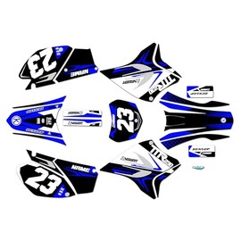 Kalair GFX Graphics Kit for Yamaha TTR230 (2005-2023) Evader Series Blue 16 Mil-Dirt pit bike motorcycle stickers,dirtbike racing decal automotive motocross accessories no plastics