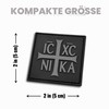 LEGEEON: Orthodox Byzantine Cross ICXC Nika Christ Conquers PVC Patch,