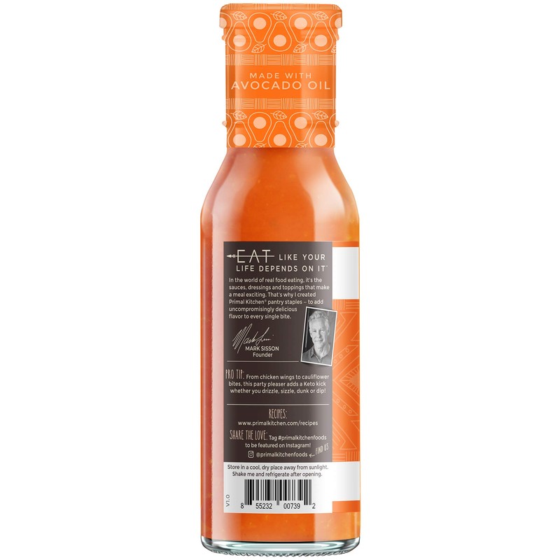 Primal Kitchen No Dairy Buffalo Sauce, Made with Real Ingredients
