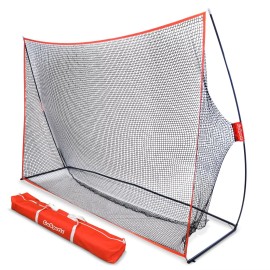 GoSports Golf Practice Hitting Training Net 10' x 7' Indoor Outdoor Garage Setup