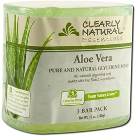 Pack of 1 x Clearly Natural Bar Soap - Aloe Vera - 3 Pack - 4 oz