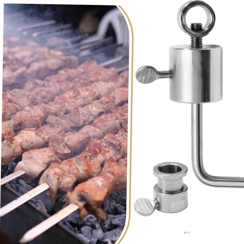 Lyfengdeam Stainless Steel Weight Balancer, BBQ Oven Rod Balance Skewer