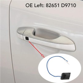 Exterior Outer Door Handle Button Switch Replacement for Sportage 2016-2021 Front Left Right with Direct Installation No Cutting or Splicing (Left)