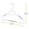 Whitmor Slim Sure-Grip Hangers with Swivel Hook - White and