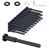 BOZXYE 30 Pack Black Invisible Cable Railing kit, 1/8" Stainless