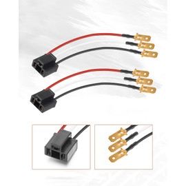 BICYACO 2PCS H4 9003 HB2 Wire Wiring Harness Sockets for 4"x6" 7"x6" 5"x7" Inch Sealed Beam Car Truck Headlights Pickup Heavy Duty Headlamp